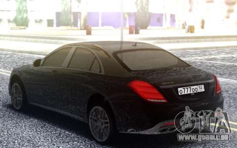 Mercedes-Benz S63 AMG W222 pour GTA San Andreas
