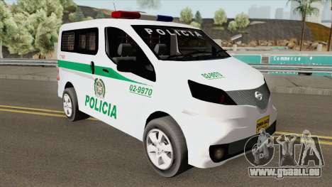 Nissan NV200 (Patrullas Colombianas) für GTA San Andreas