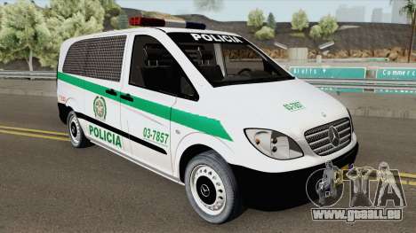 Mercedes-Benz Vito (Patrullas Colombianas) für GTA San Andreas