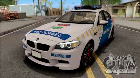 BMW M5 F10 Magyar Rendorseg pour GTA San Andreas