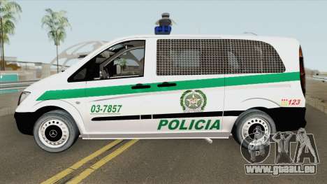 Mercedes-Benz Vito (Patrullas Colombianas) pour GTA San Andreas
