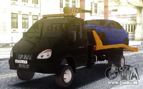 Schleppseil-LKW GAZ-3302 mit einem Auto auf dem  für GTA San Andreas