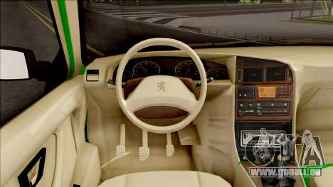 Peugeot 405 GLX Taxi v3 pour GTA San Andreas