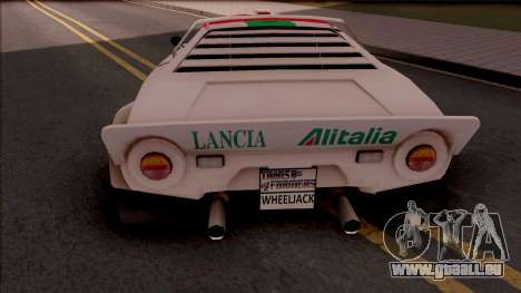 Lancia Stratos Transformers G1 Wheeljack pour GTA San Andreas