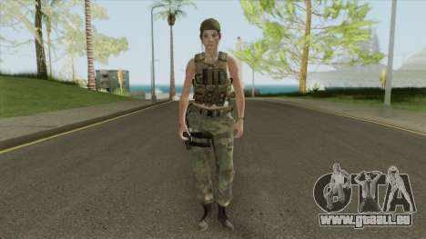 Claire Redfield Military (RE2 Remake) für GTA San Andreas