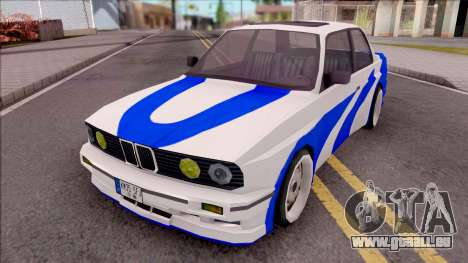 BMW E30 Fully Tunable IVF Lowpoly pour GTA San Andreas