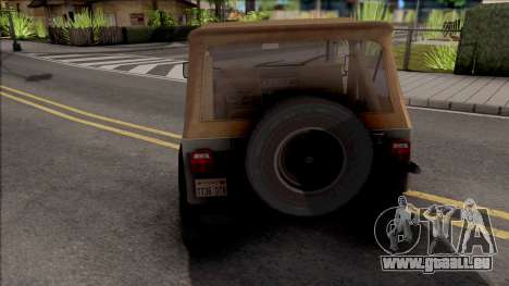 Jeep Wrangler 1988 pour GTA San Andreas