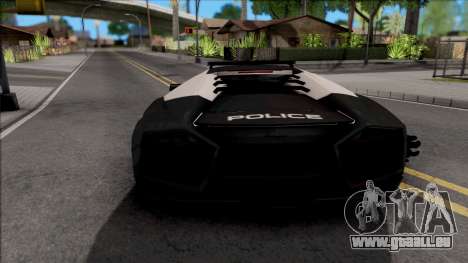 Lamborghini Reventon Police pour GTA San Andreas