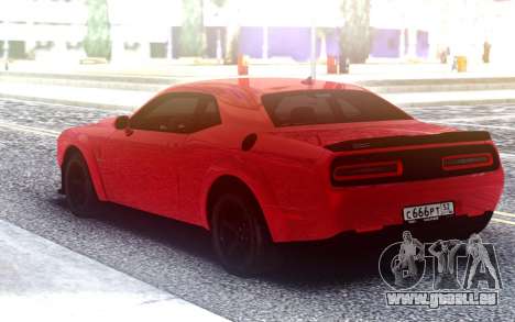 Dodge SRT Demon 2020 TURBO KE32 pour GTA San Andreas