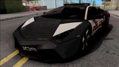 Lamborghini Reventon Police Black für GTA San Andreas