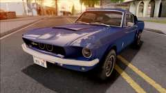 Ford Mustang Shelby GT500 1967 Blue pour GTA San Andreas