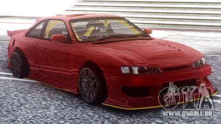 Nissan Silvia S14 Kouki Red für GTA San Andreas