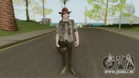 Carl Grimes Season 6 Skin pour GTA San Andreas