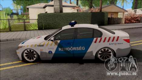 BMW M5 E60 Magyar Rendorseg pour GTA San Andreas