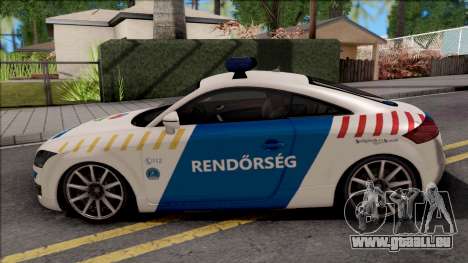 Audi TT Magyar Rendorseg Updated Version für GTA San Andreas