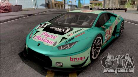 Lamborghini Huracan GT3 2015 Paint Job Preset 1 pour GTA San Andreas