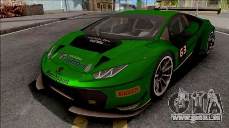 Lamborghini Huracan GT3 2015 Paint Job Preset 1 pour GTA San Andreas