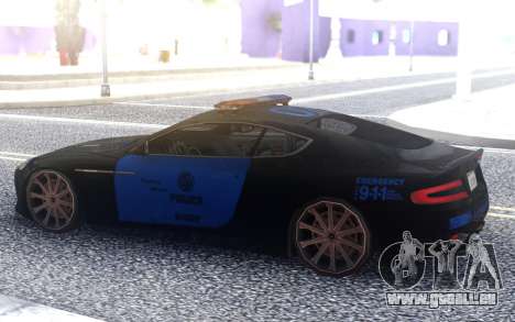 Aston Martin DB9 2013 LAPD pour GTA San Andreas