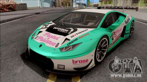 Lamborghini Huracan GT3 2015 Paint Job Preset 1 pour GTA San Andreas