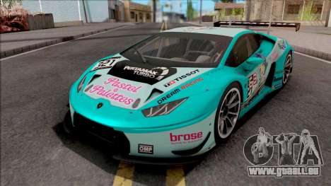 Lamborghini Huracan GT3 2015 Paint Job Preset 1 pour GTA San Andreas