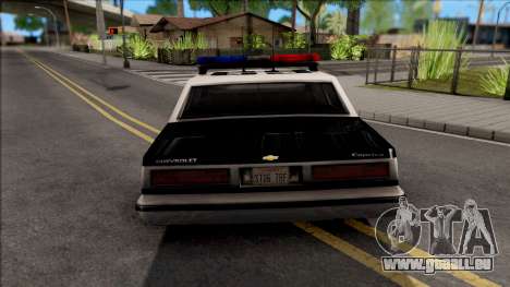 Chevrolet Caprice 1986 Police LVPD SA Style pour GTA San Andreas