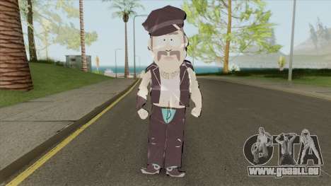 South Park Paper Man Skin für GTA San Andreas