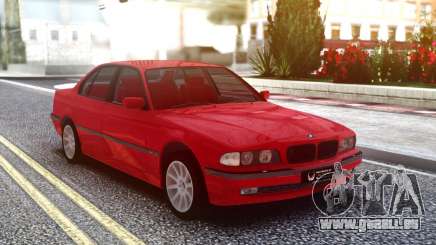 BMW 730i Original Red pour GTA San Andreas