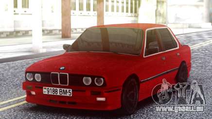 BMW E30 Red Sedan pour GTA San Andreas