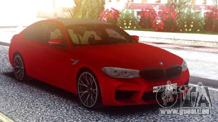 BMW M5 F90 Original Red pour GTA San Andreas