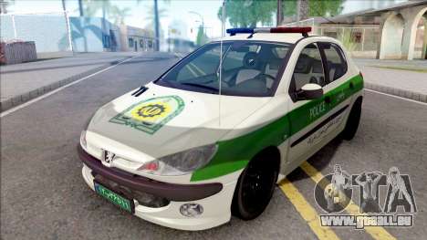 Peugeot 206 Iranian Police pour GTA San Andreas