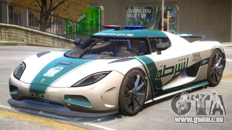 Koenigsegg Agera Police PJ4 für GTA 4