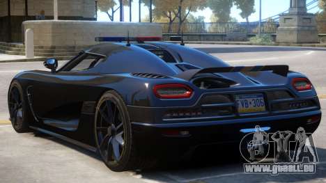Koenigsegg Agera Police V1 für GTA 4