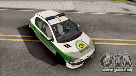 Peugeot 206 Iranian Police pour GTA San Andreas