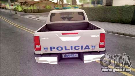 Toyota Hilux Policia Fuerza Publica pour GTA San Andreas