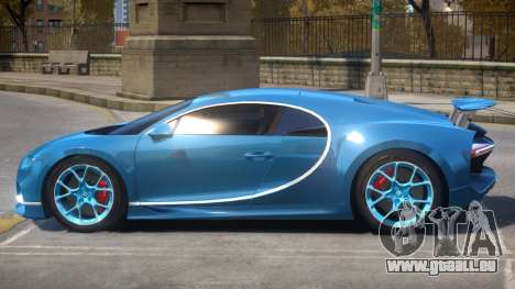 2017 Bugatti Chiron wheel blue pour GTA 4