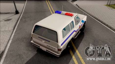 Chevrolet Blazer 1985 Hometown Police pour GTA San Andreas