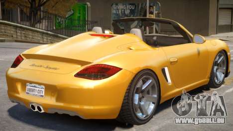 Porsche Boxster Spyder NW pour GTA 4