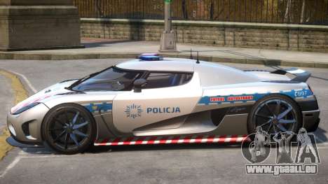 Koenigsegg Agera Highway Police pour GTA 4