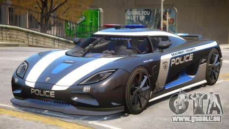 Koenigsegg Agera Police PJ3 für GTA 4