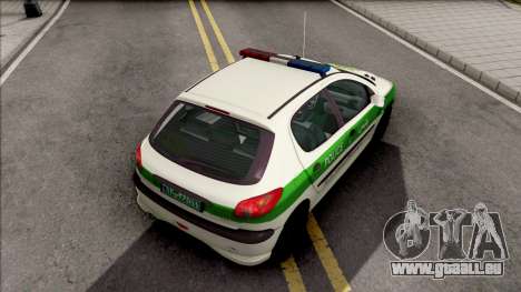 Peugeot 206 Iranian Police für GTA San Andreas