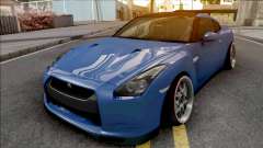 Nissan GT-R Spec V Stance Blue für GTA San Andreas