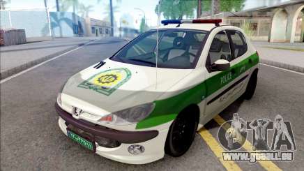 Peugeot 206 Iranian Police für GTA San Andreas