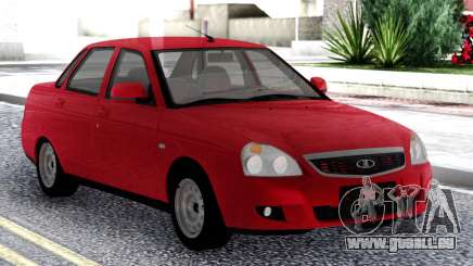 Lada Priora Red Sedan pour GTA San Andreas