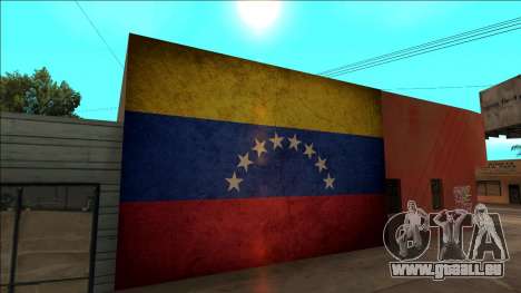 Venezuela drapeau sur le mur pour GTA San Andreas