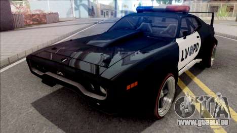 Plymouth GTX 1972 Custom Police LVPD für GTA San Andreas