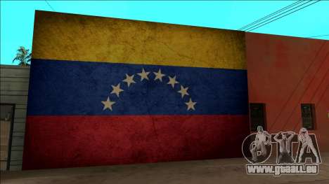 Venezuela drapeau sur le mur pour GTA San Andreas