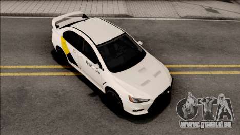 Mitsubishi Lancer Evolution 10 Yandex Taxi v2 für GTA San Andreas