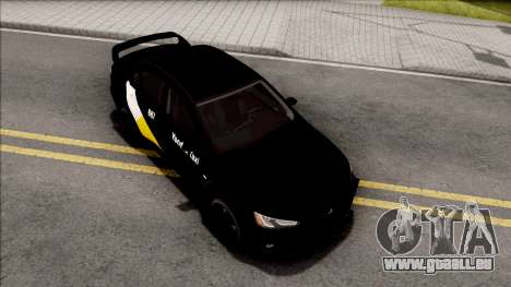 Mitsubishi Lancer Evolution 10 Yandex Taxi v3 für GTA San Andreas