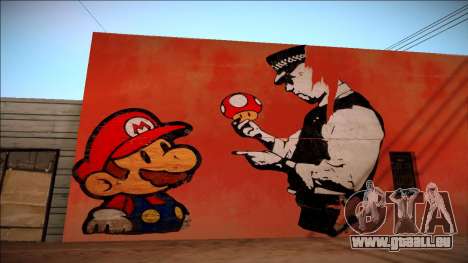 Mario Bros Wall HD für GTA San Andreas