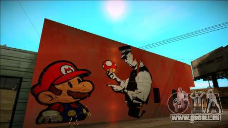 Mario Bros Wall HD für GTA San Andreas